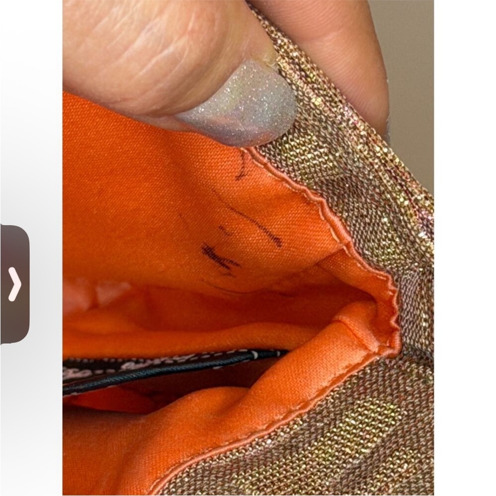 Fendi Gold & Pink Zucca Mia Pochette - Picture 8 of 9